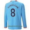 Manchester City Gundogan 8 Hjemme 22-23 - Herre Langermet Fotballdrakt
